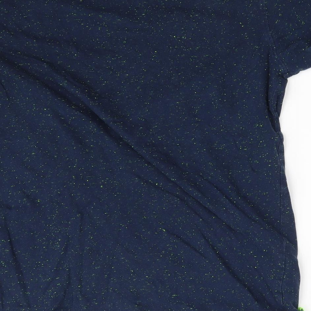 Tide & Sail Mens Blue Polka Dot T-Shirt Size M