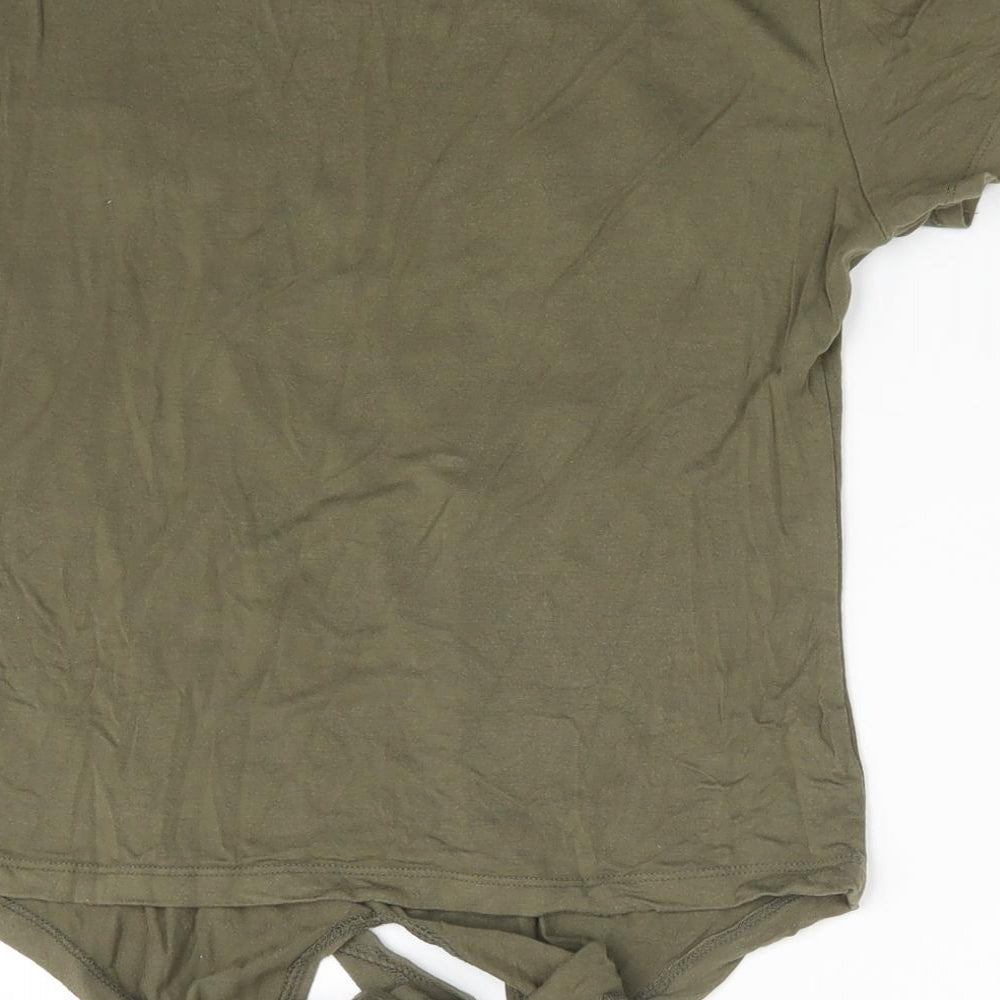 Ginger Womens Green Basic T-Shirt Size M