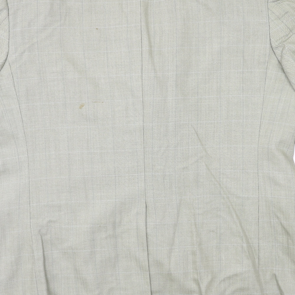 Marks and Spencer Mens Grey Check Jacket Suit Jacket Size 42