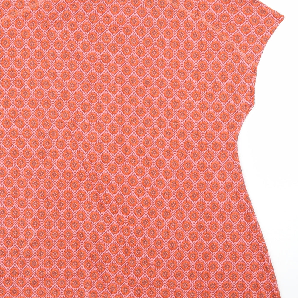 NEXT Womens Pink Floral Basic Blouse Size 14