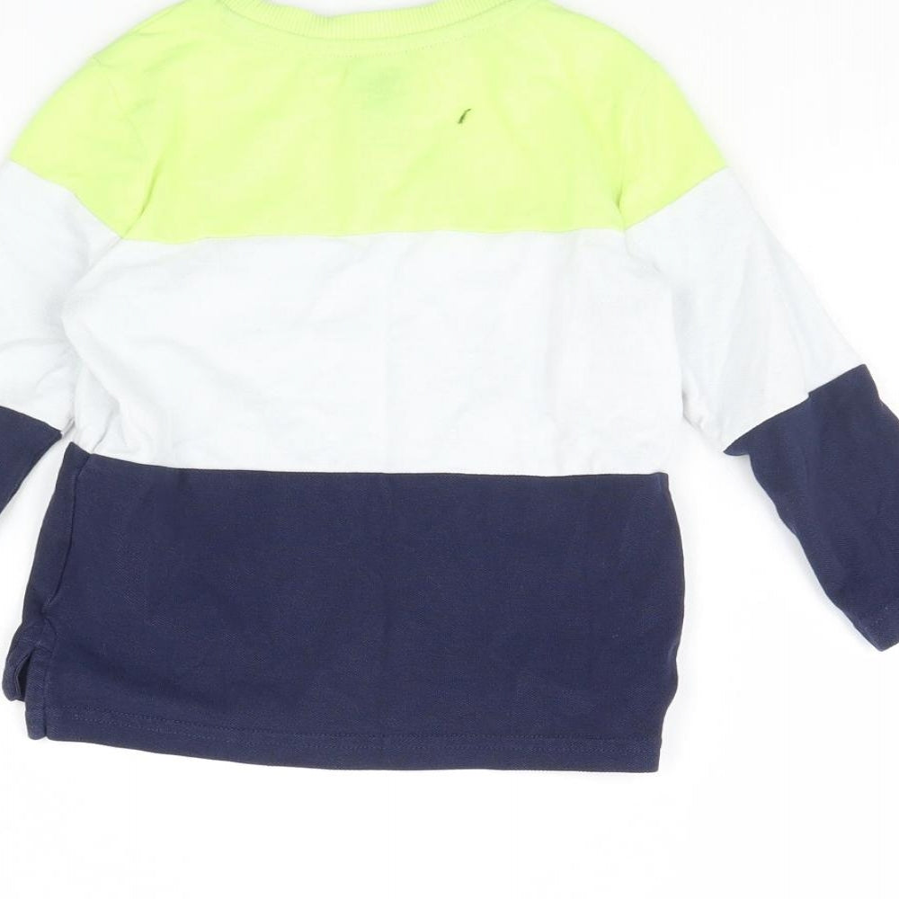 F&F Boys White Pullover Sweatshirt Size 2 Years