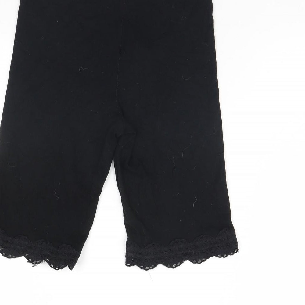 Topshop Womens Black Compression Shorts Size 8