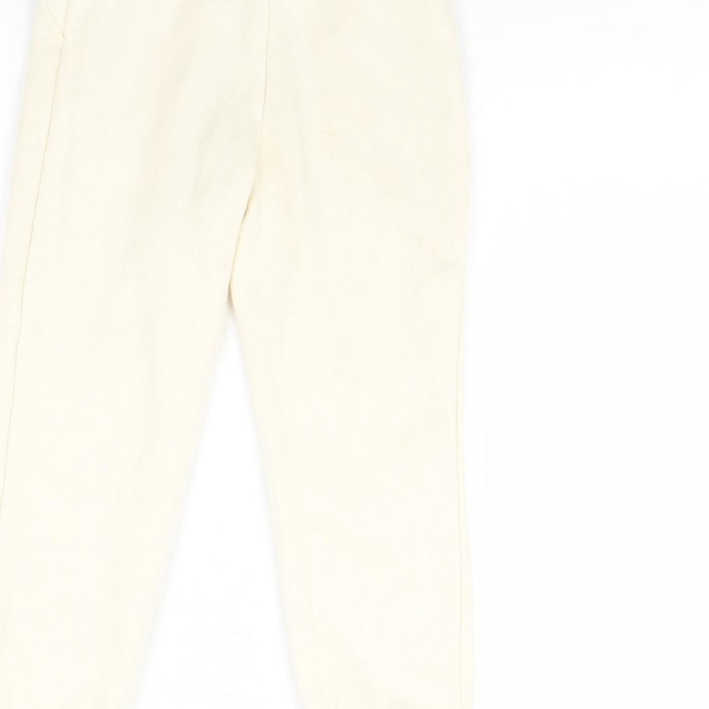 Primark Girls Ivory Jogger Trousers Size 5 Years