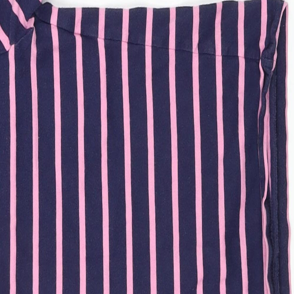 F&F Girls Blue Striped Basic T-Shirt Size 5-6 Years