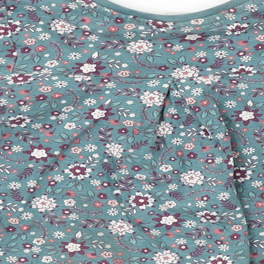 TU Girls Green Floral Camisole T-Shirt Size 2 Years