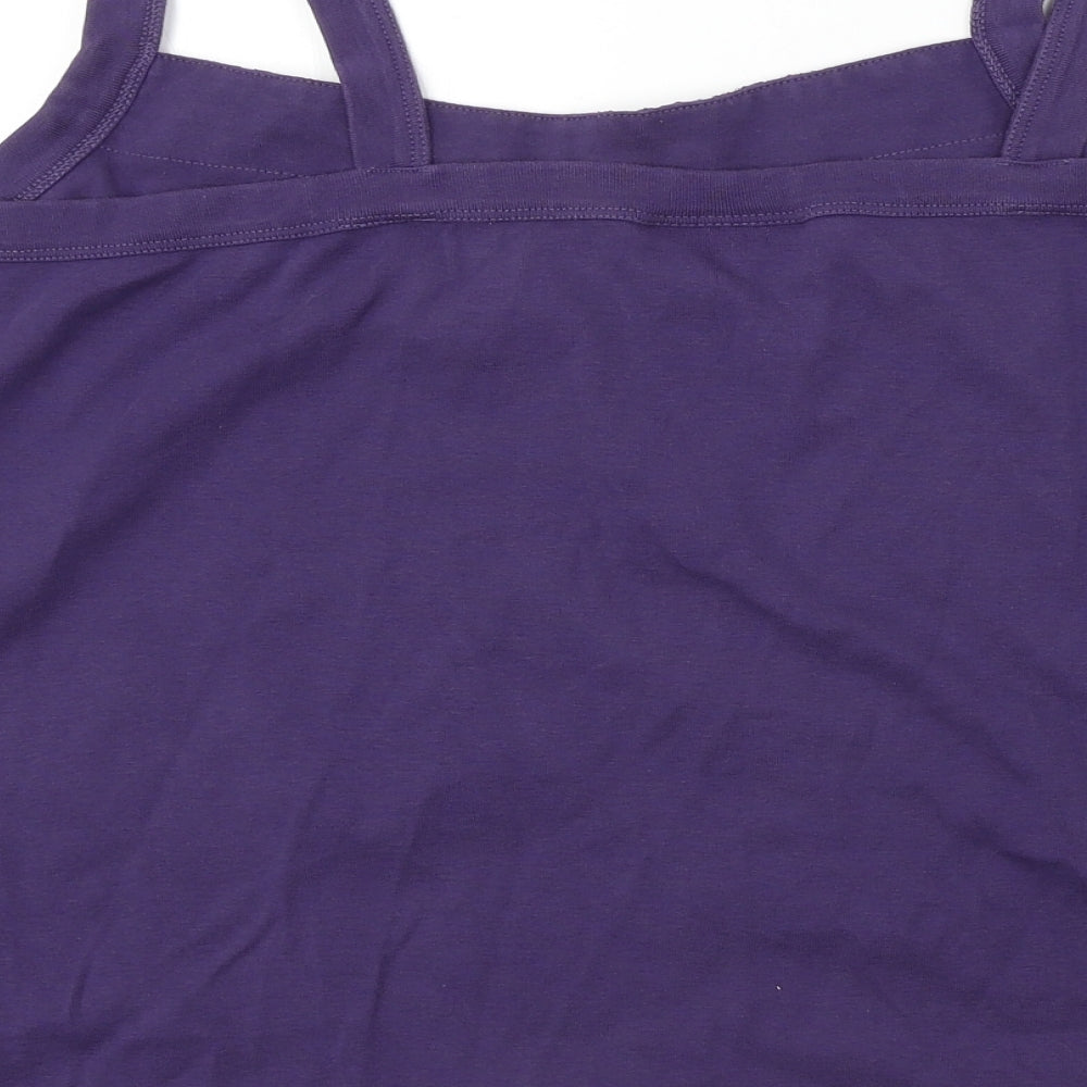 Ann Harvey Womens Purple Basic T-Shirt Size 16