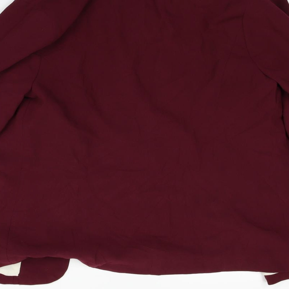 New Look Womens Purple Jacket Blazer Size 10