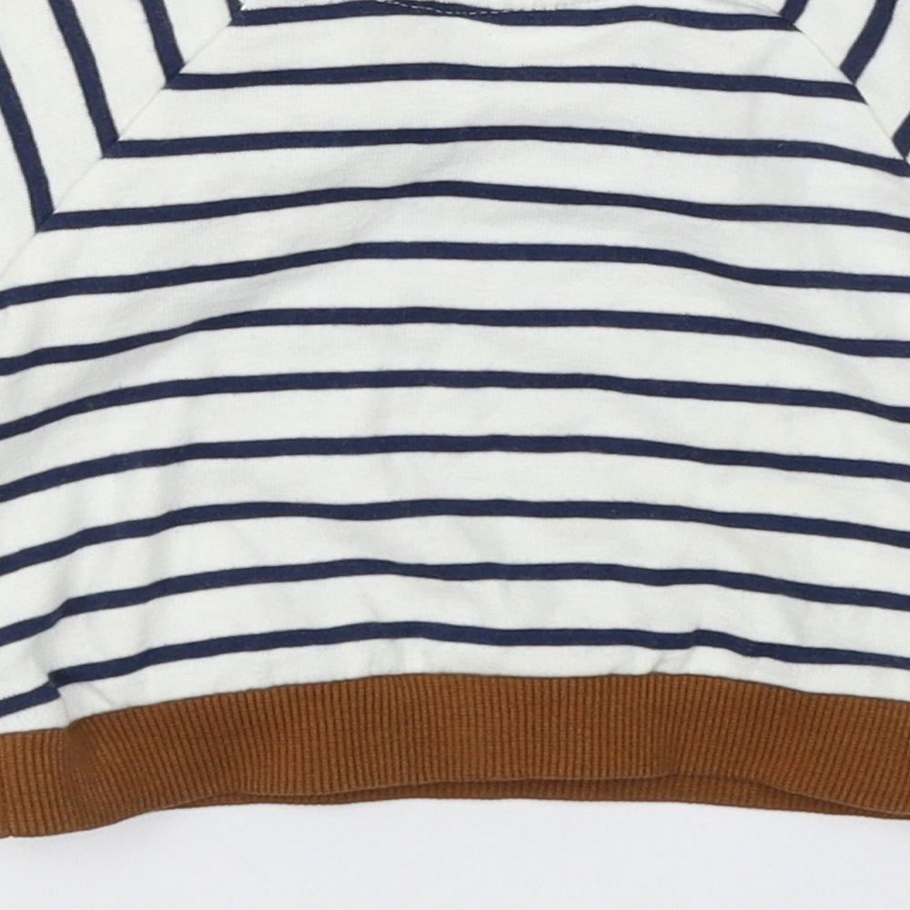 H&M Baby White Striped Pullover Casual Size Newborn