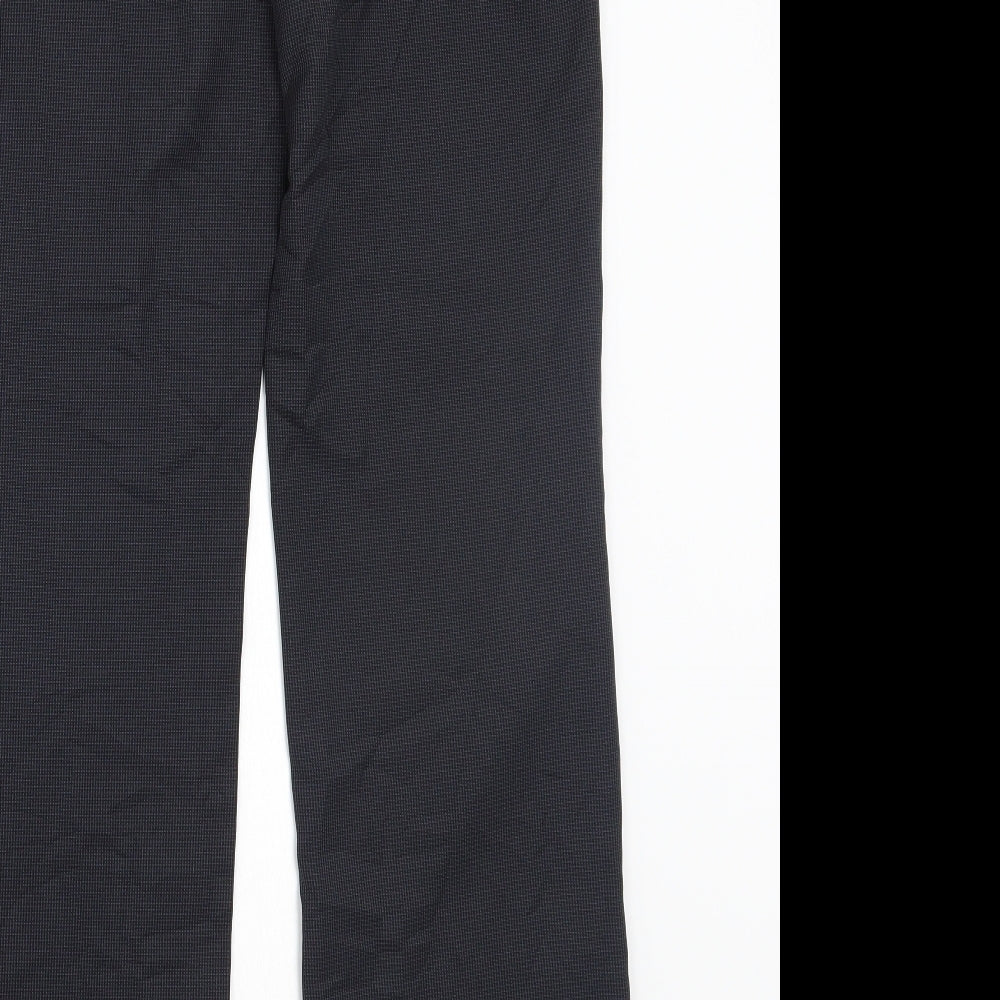 Papaya Womens Black Trousers Size 10 L27 in