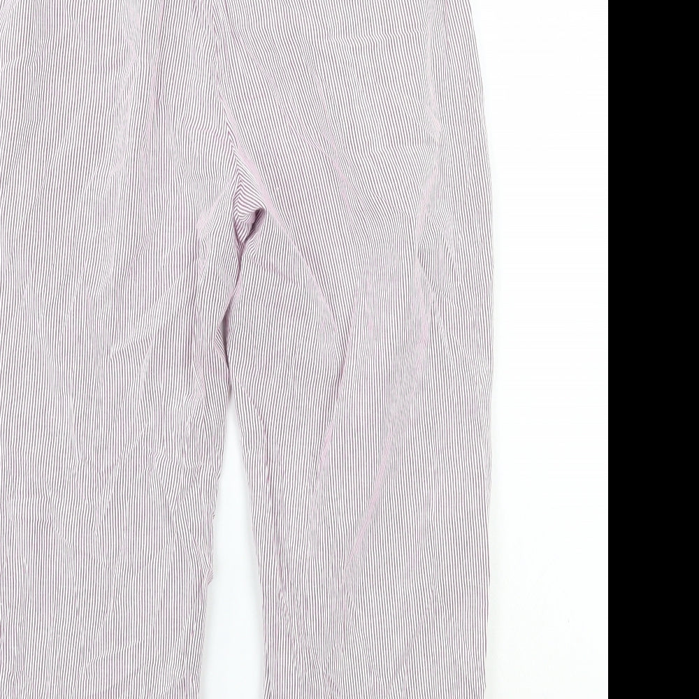Green lamb Womens Purple Striped Trousers Size 12 L20 in