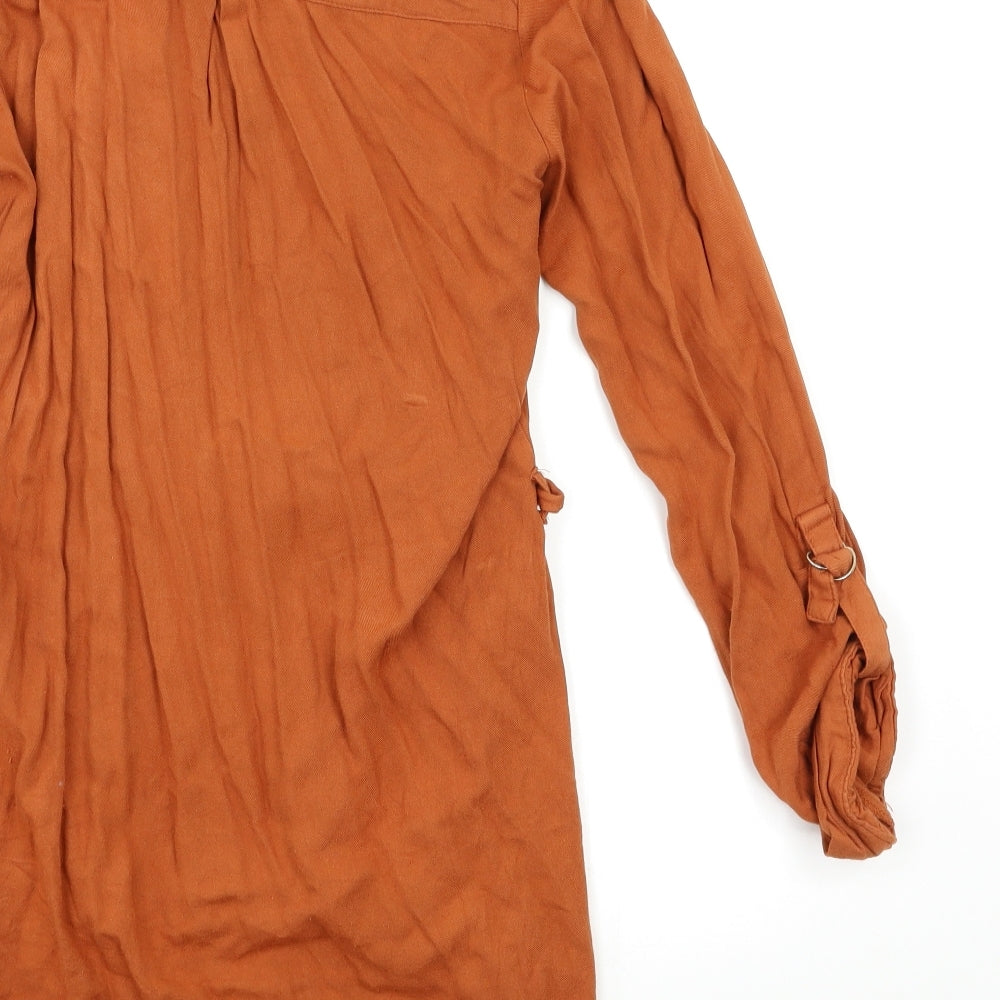 Atmosphere Womens Brown Shirt Dress Size 12