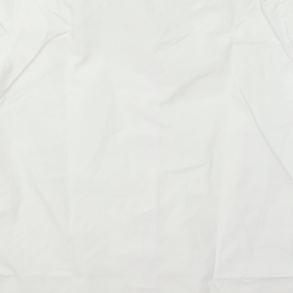 m&s Girls White Basic Button-Up Size 14 Years