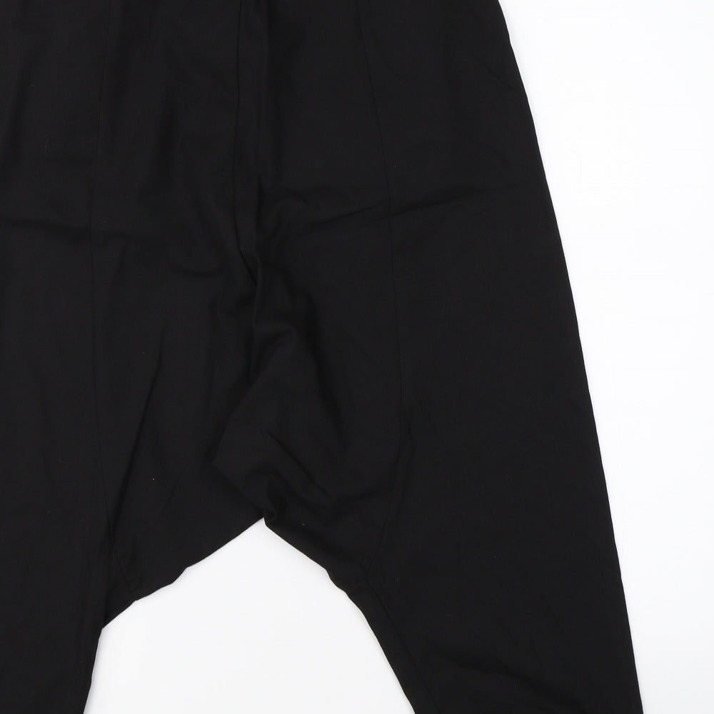 Zara Man Mens Black Harem Trousers Size 30 L20 in