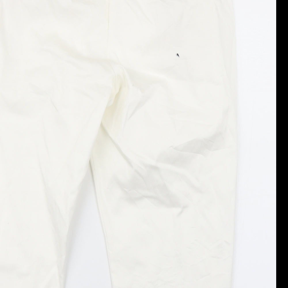 M&S Womens White Chino Shorts Size 18