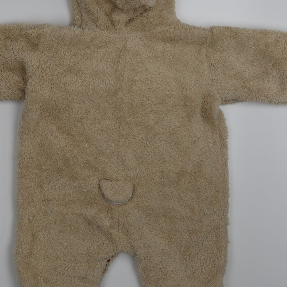 JoJo Maman Bébé Baby Beige Coverall Outfit/Set Size 12-18 Months
