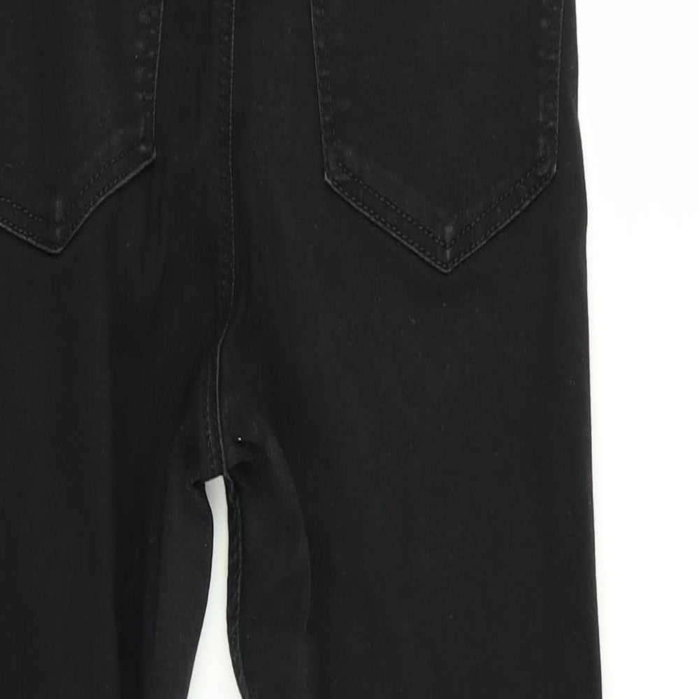 Topshop Womens Black Skinny Jeans Size 28 in L28 in