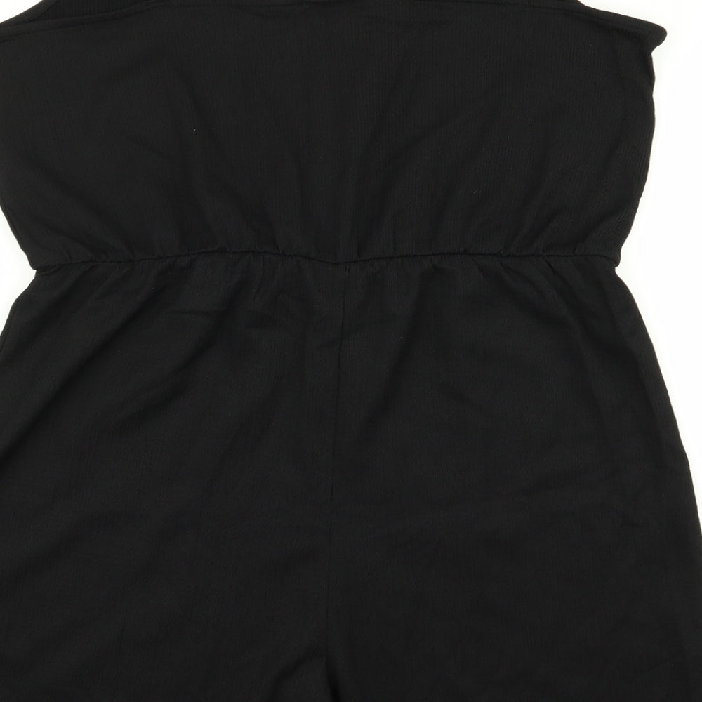 H&M Womens Black Playsuit One-Piece Size XL