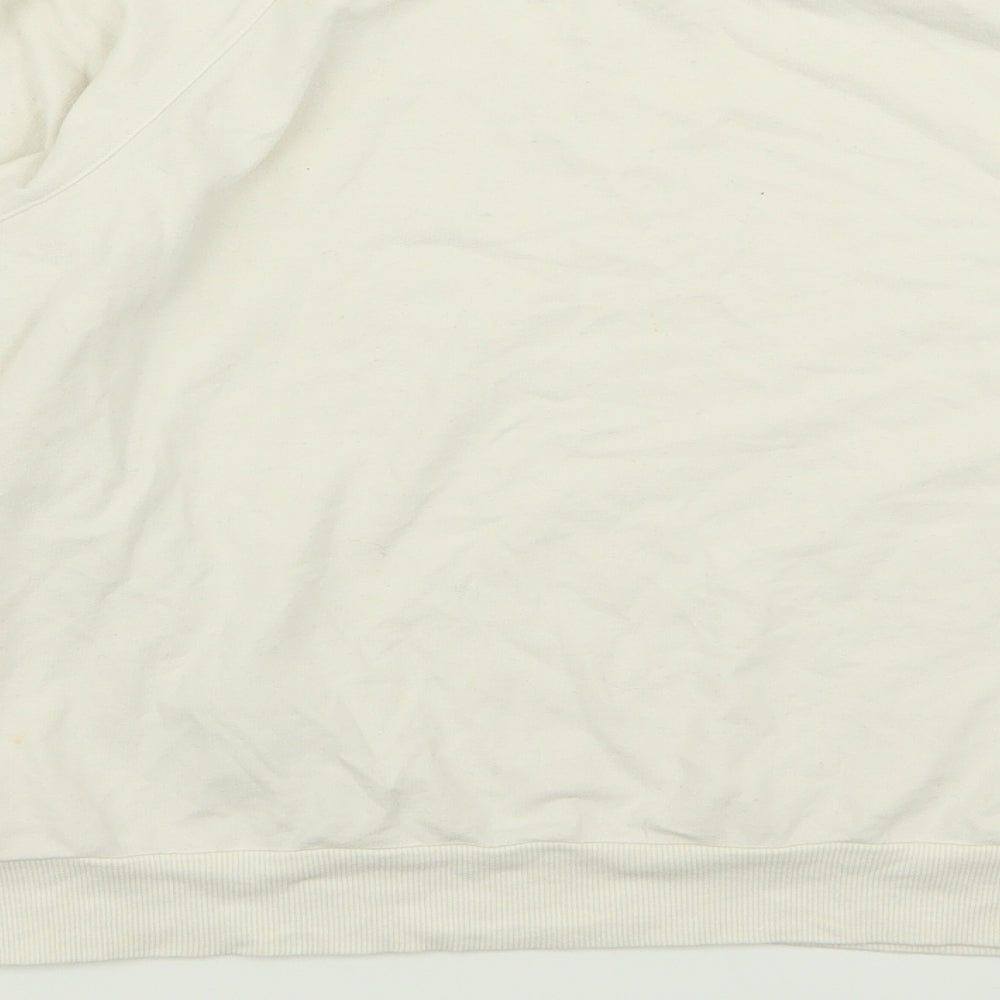 YAYAWOMEN Womens White Pullover Jumper Size M