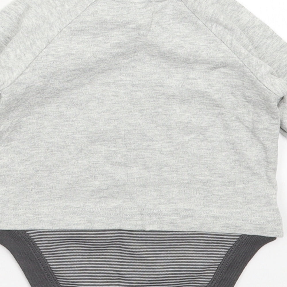 NEXT Baby Grey Babygrow One-Piece Size 0-3 Months