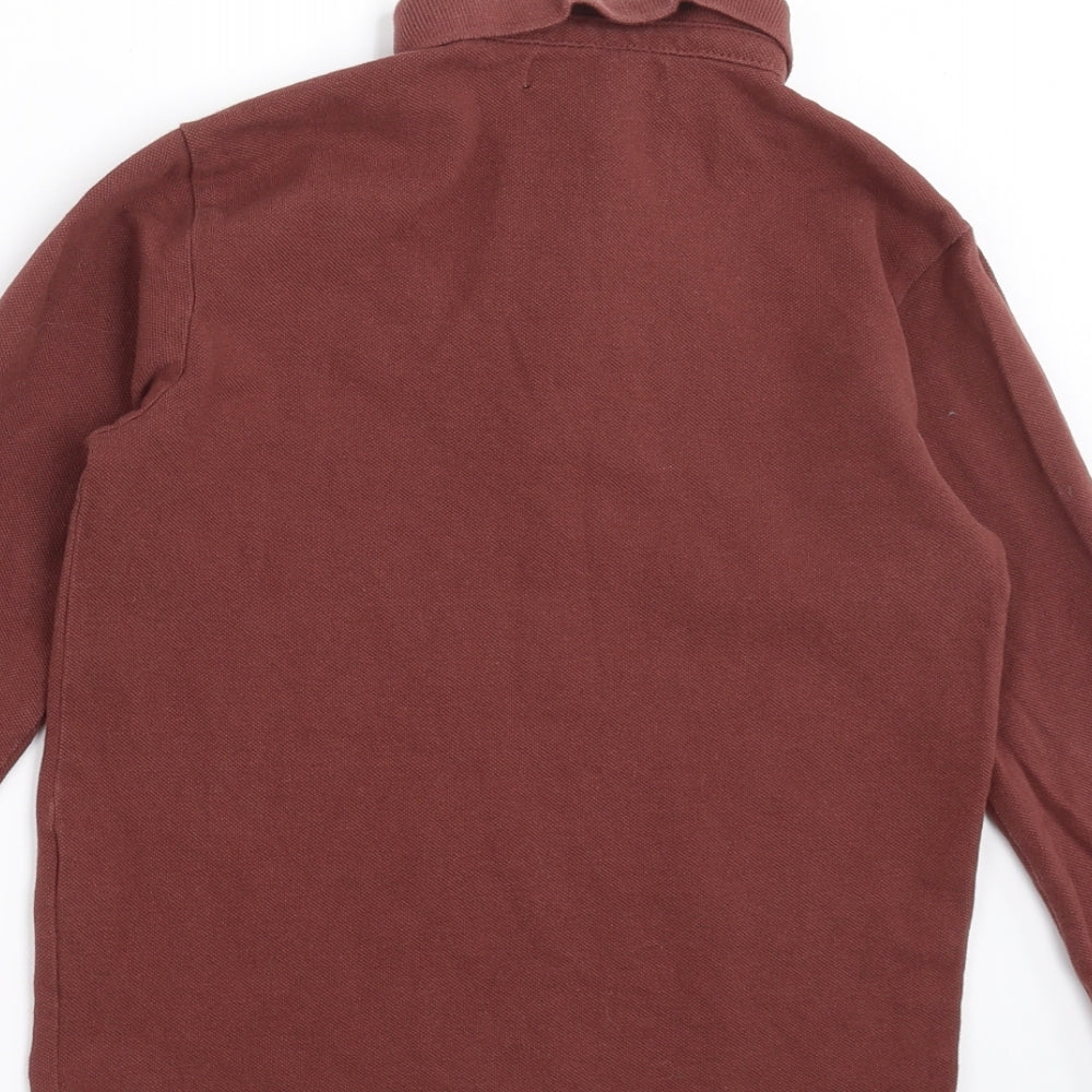 Zara Boys Brown Basic Polo Size 8 Years