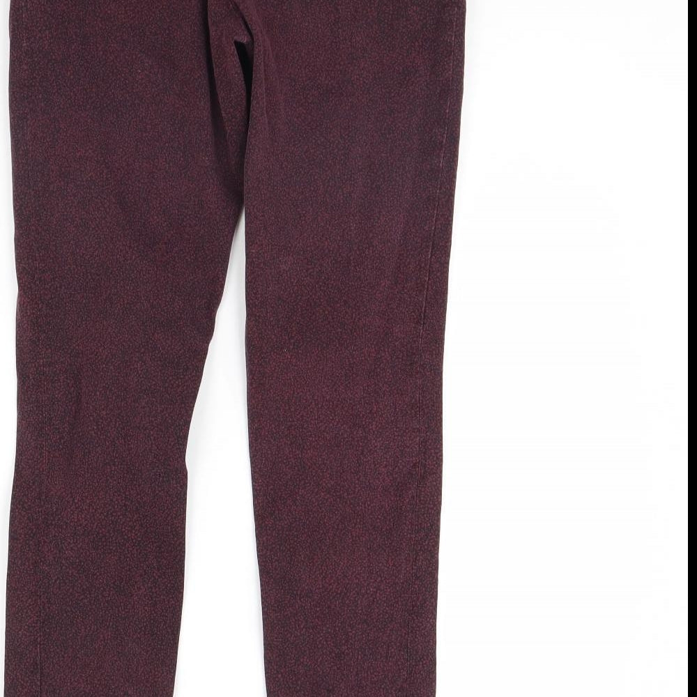 H&M Womens Purple Trousers Size 10 L29 in