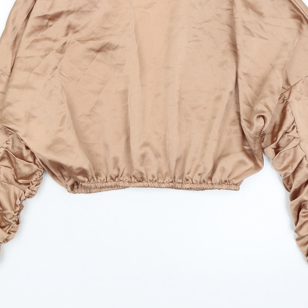 Miss Pap Womens Gold Jacket Size 12