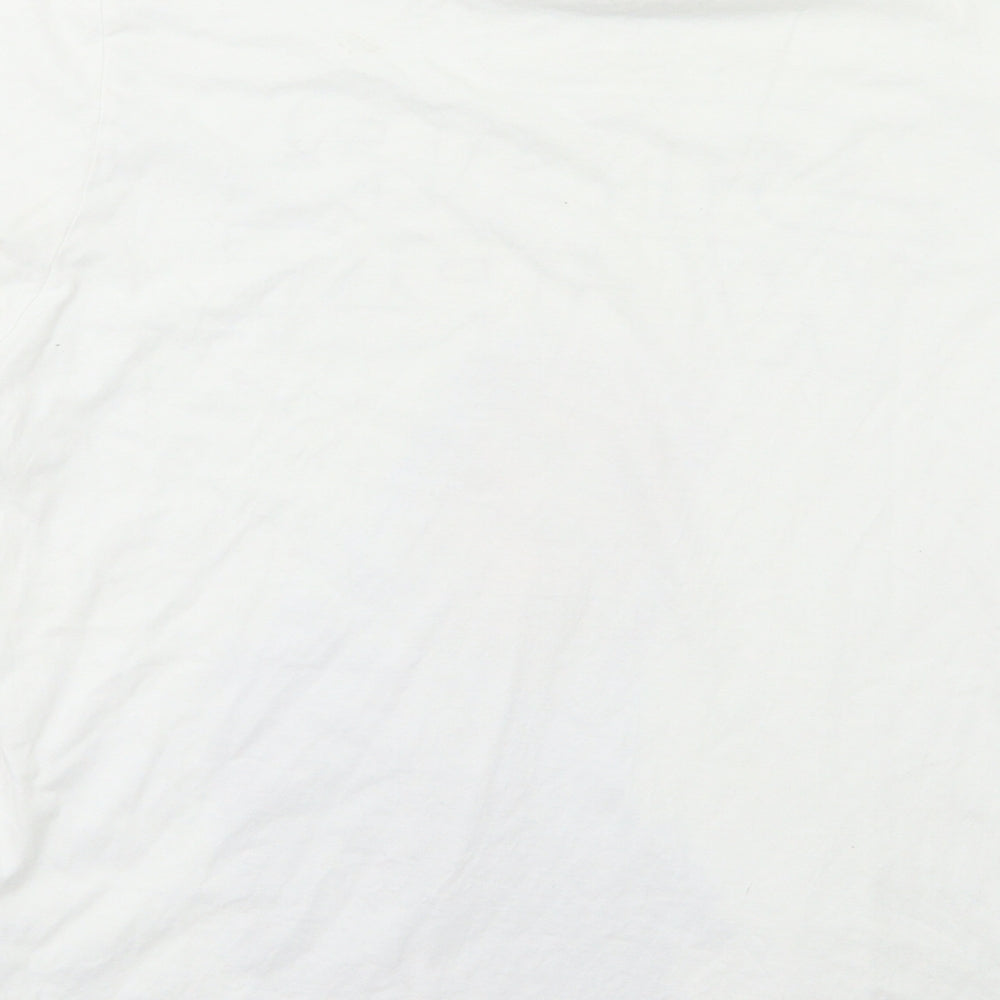 Preworn Womens White Basic Polo Size L