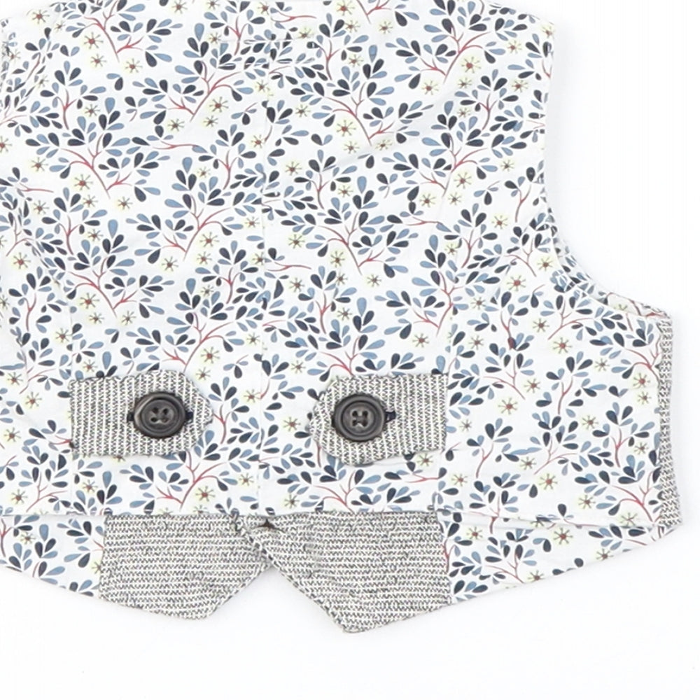 mamas & papas Boys Grey Basic Jacket Snowsuit Size Newborn