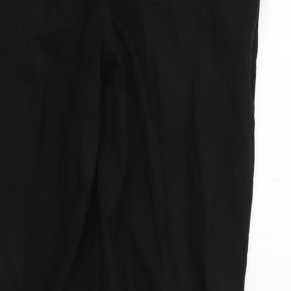 Marks and Spencer Mens Black Trousers Size 32 L23 in