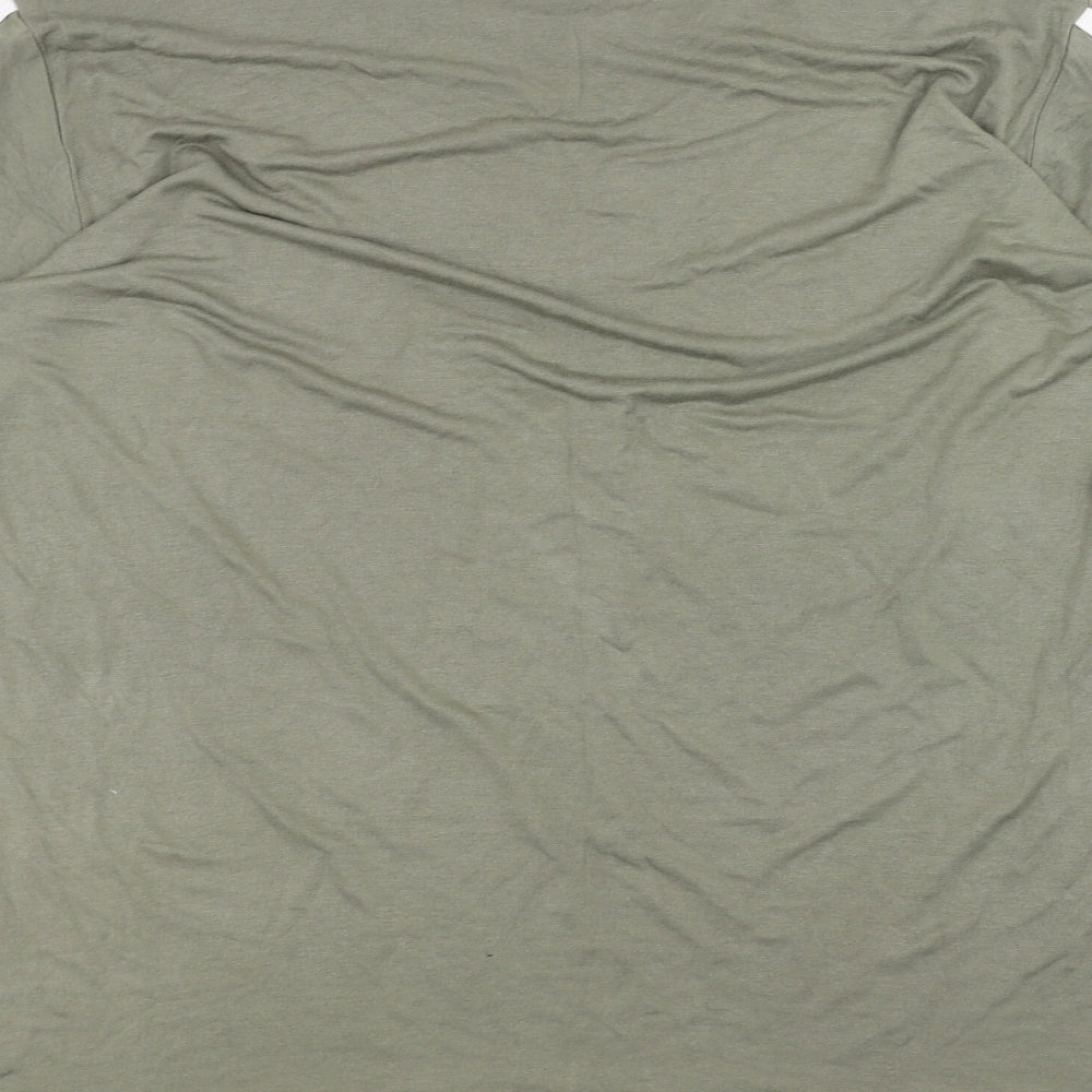 Boohoo Mens Green T-Shirt Size 14