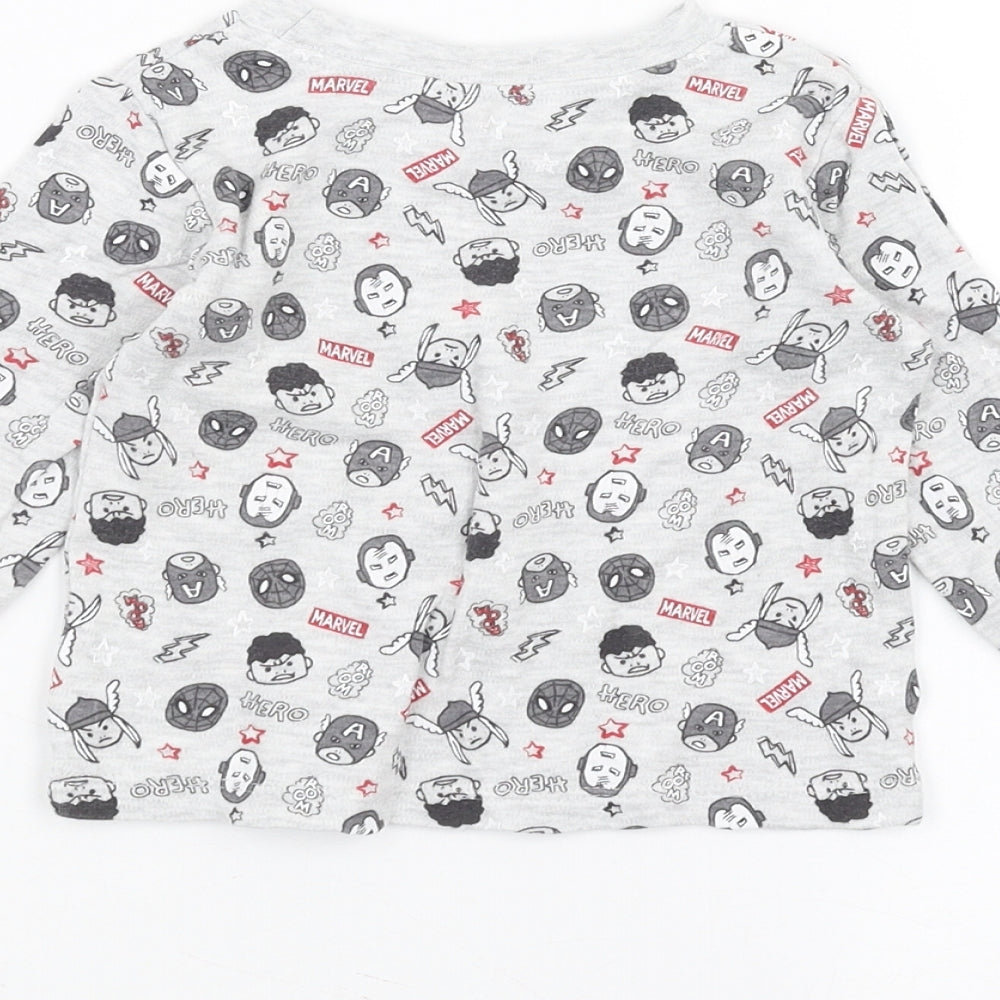 George Baby Grey Basic T-Shirt Size 6-9 Months - marvel