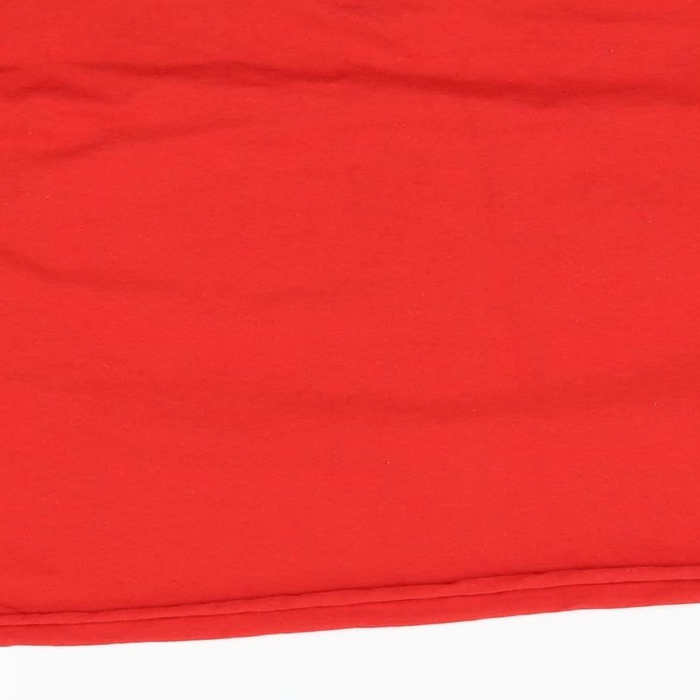 BDG Womens Red Cropped T-Shirt Size M