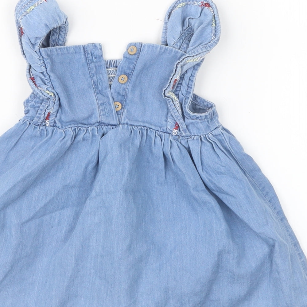 F&F Girls Blue T-Shirt Dress Size 9-12 Months
