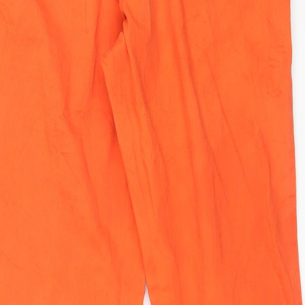 R Essentiel Womens Orange Chino Trousers Size 10 L26 in