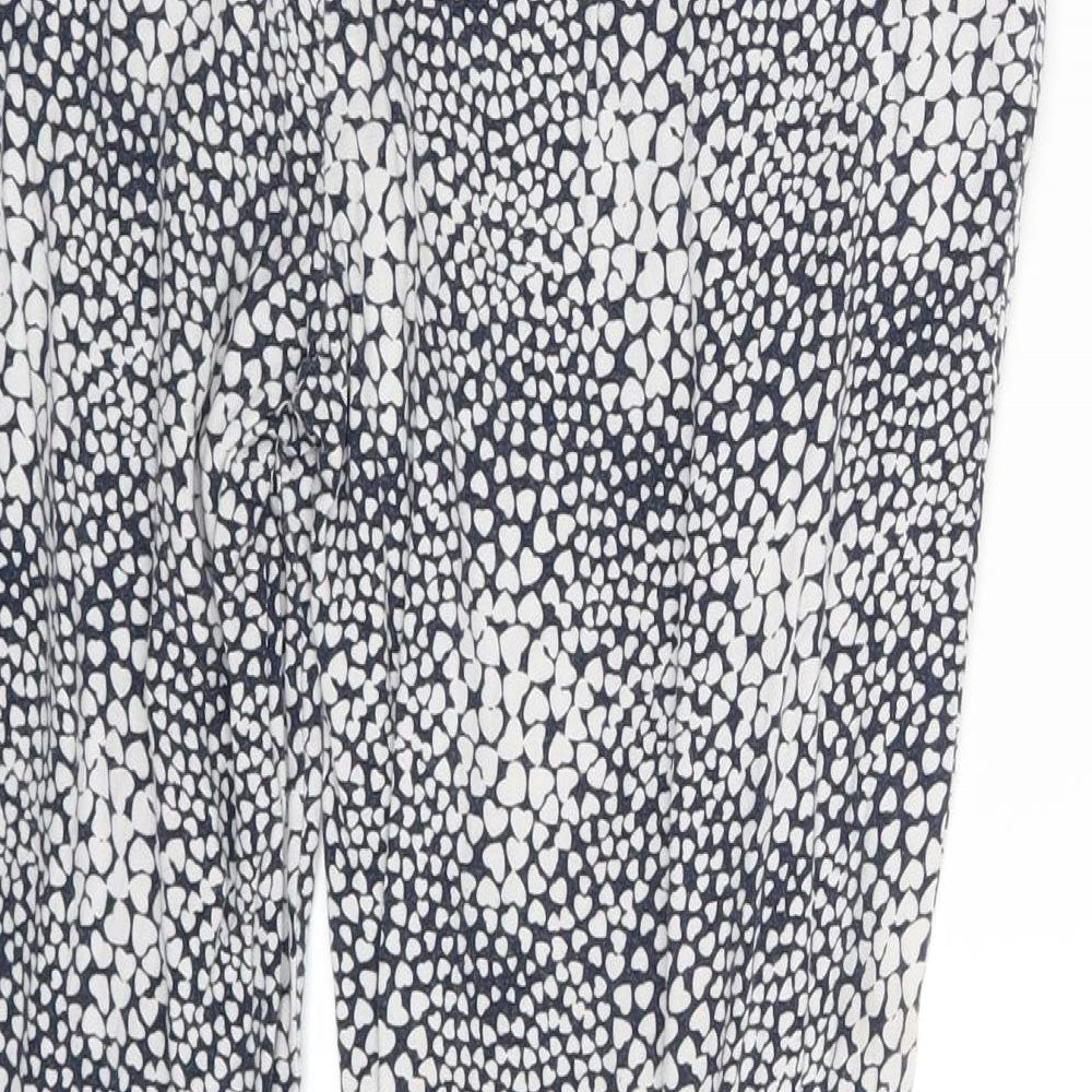 ONLY Womens Multicoloured Polka Dot Sweatpants Trousers Size 10 L24 in
