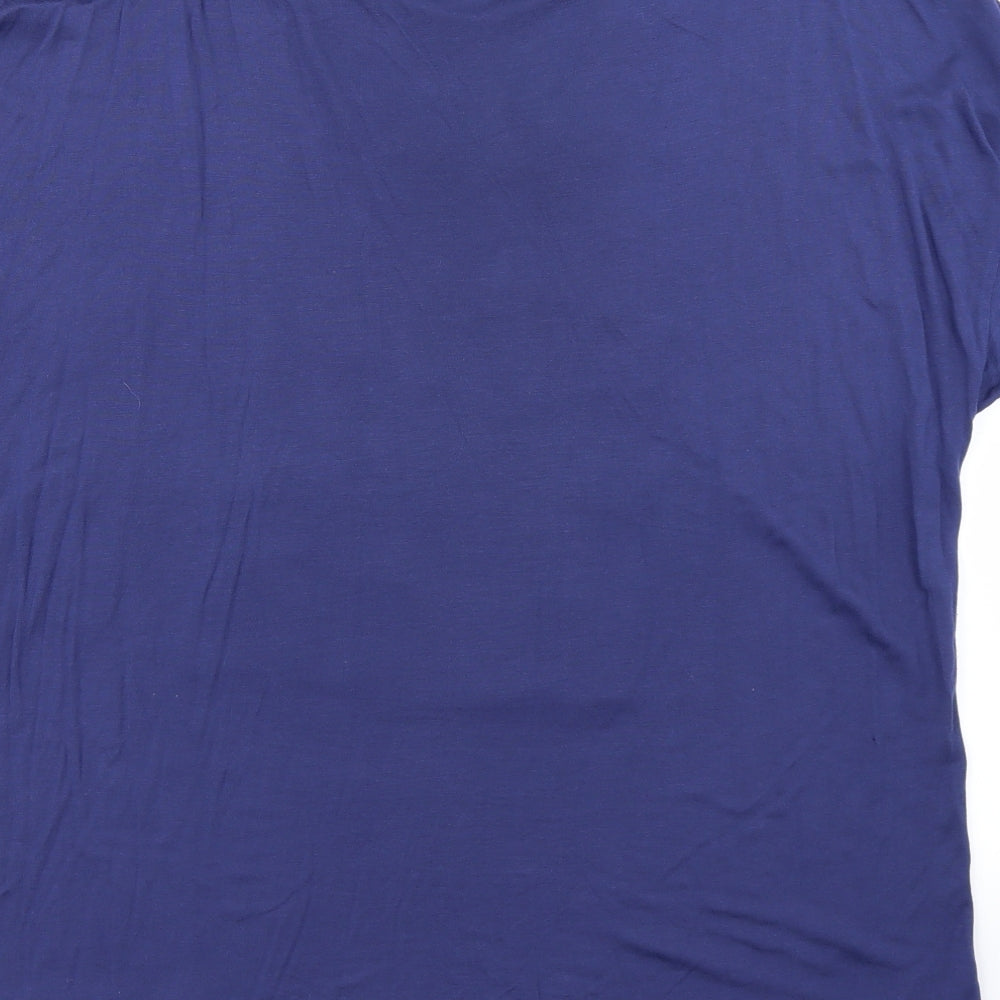 TU Womens Blue Basic T-Shirt Size 14