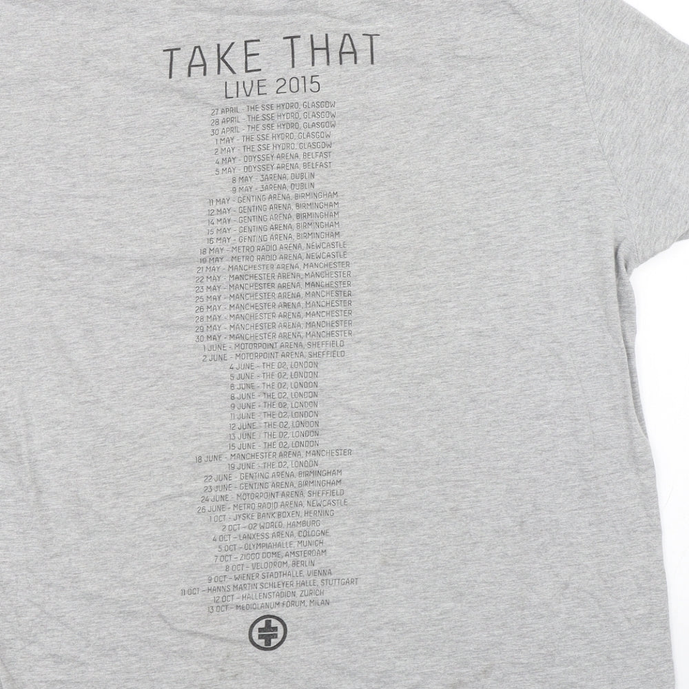 Gildan Womens Grey Basic T-Shirt Size L - Take That