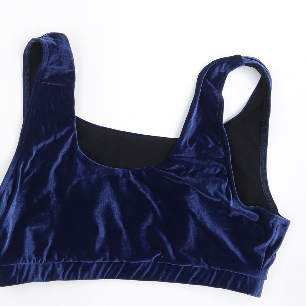 ASOS Womens Blue Cropped Tank - 38G swim top