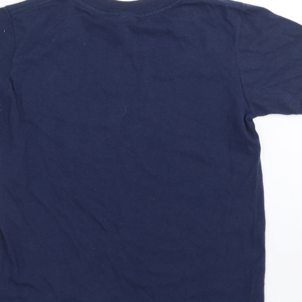 Gildan Girls Blue Basic T-Shirt Size 7-8 Years - though she be but little, she is fierce