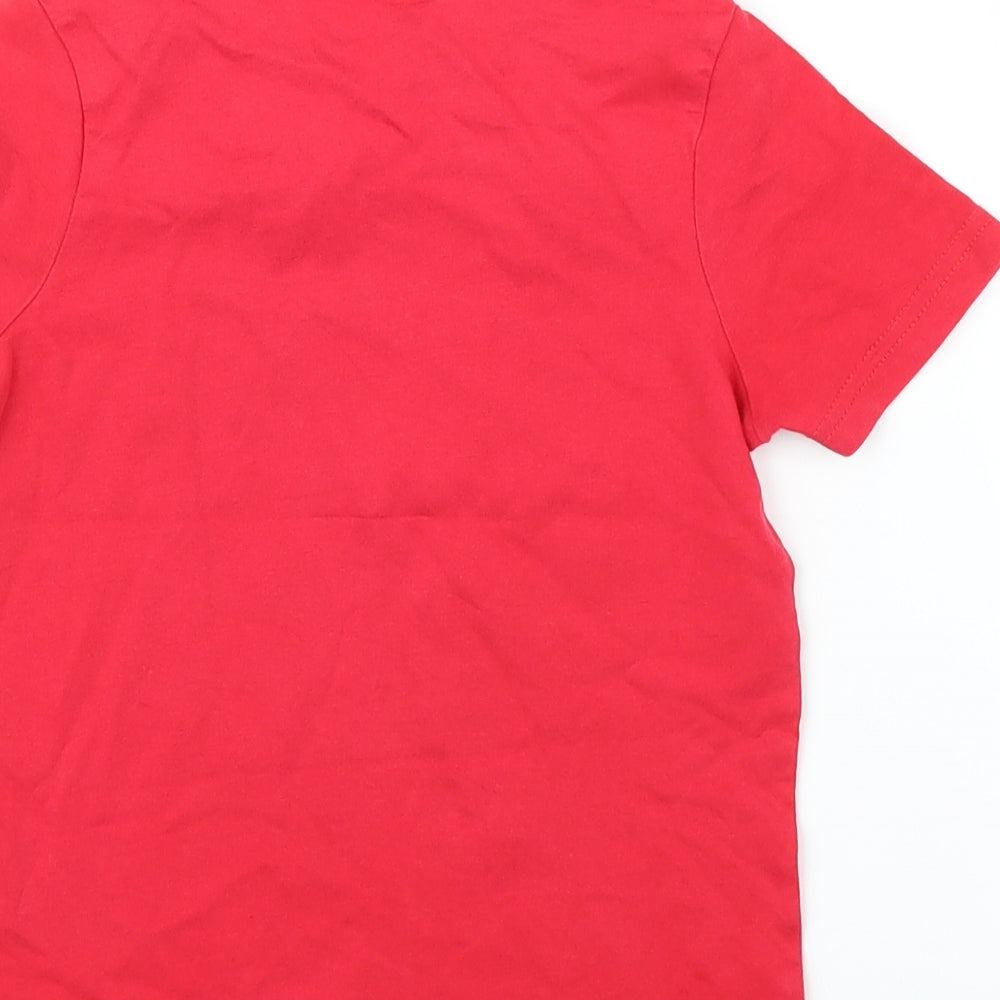 George Boys Red Basic T-Shirt Size 3-4 Years
