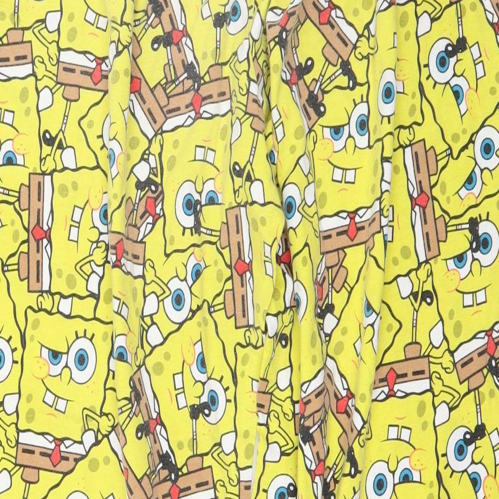 Primark Mens Yellow Solid Pyjama Pants Size XL - spongebob