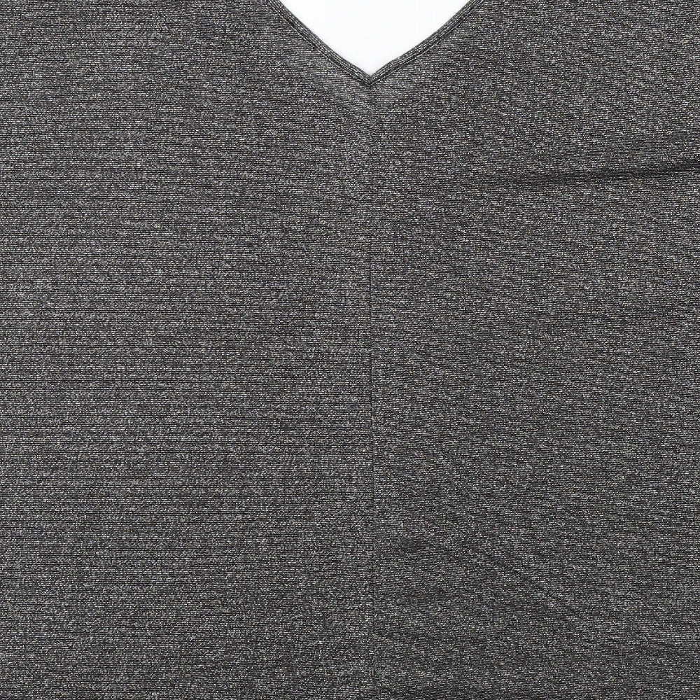 Select Womens Black Basic T-Shirt Size L