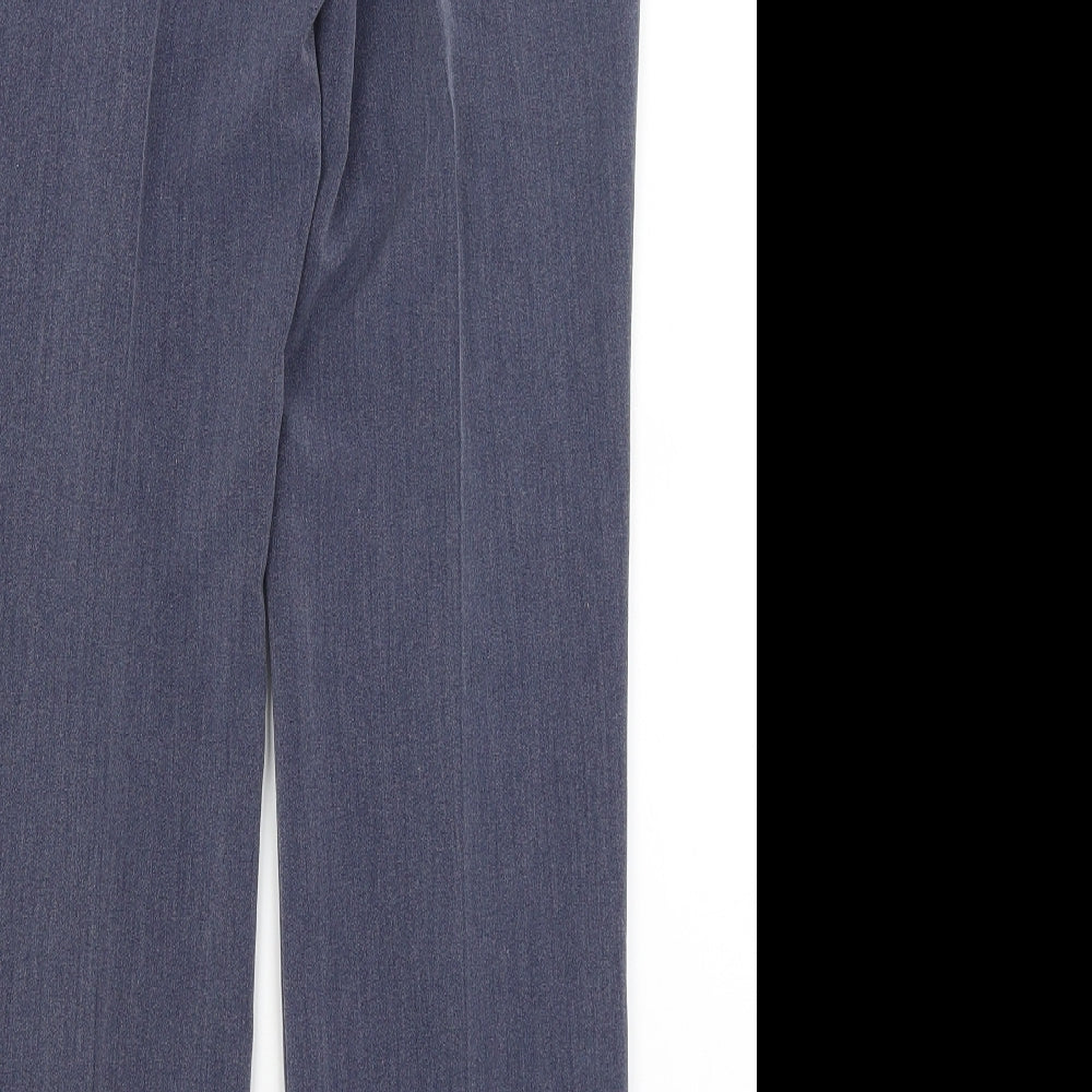 Classic Womens Blue Dress Pants Trousers Size 10 L28 in