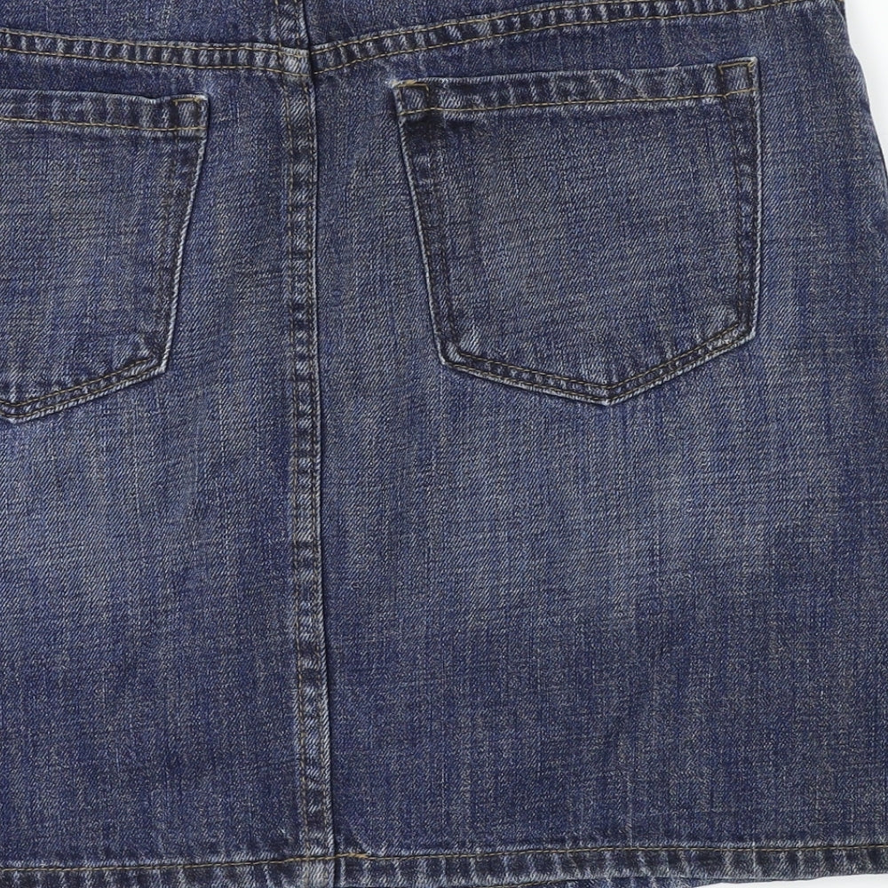 Gh Bass & Co Womens Blue A-Line Skirt Size 30 in