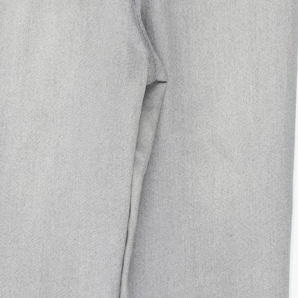 Papaya Womens Grey Trousers Size 12 L24 in