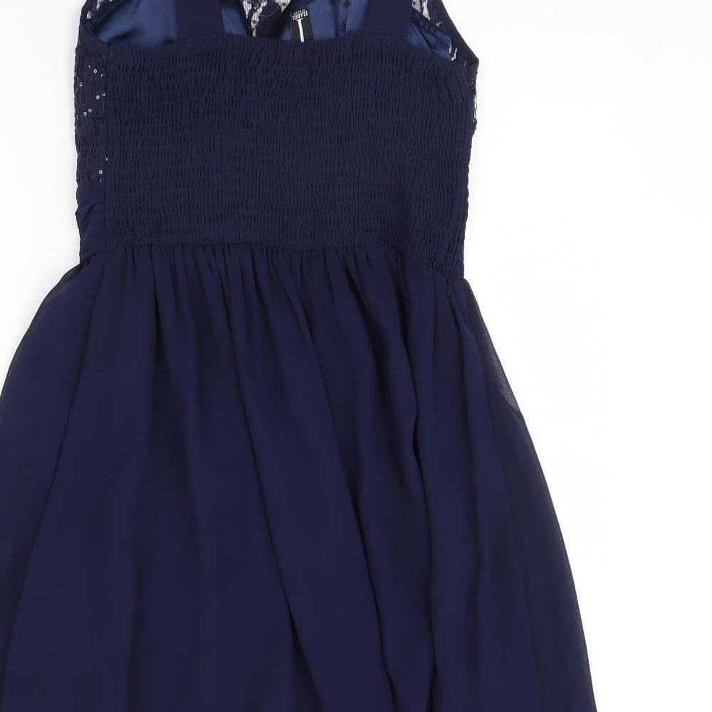 ISABEL LONDON Womens Blue Fit & Flare Size 10