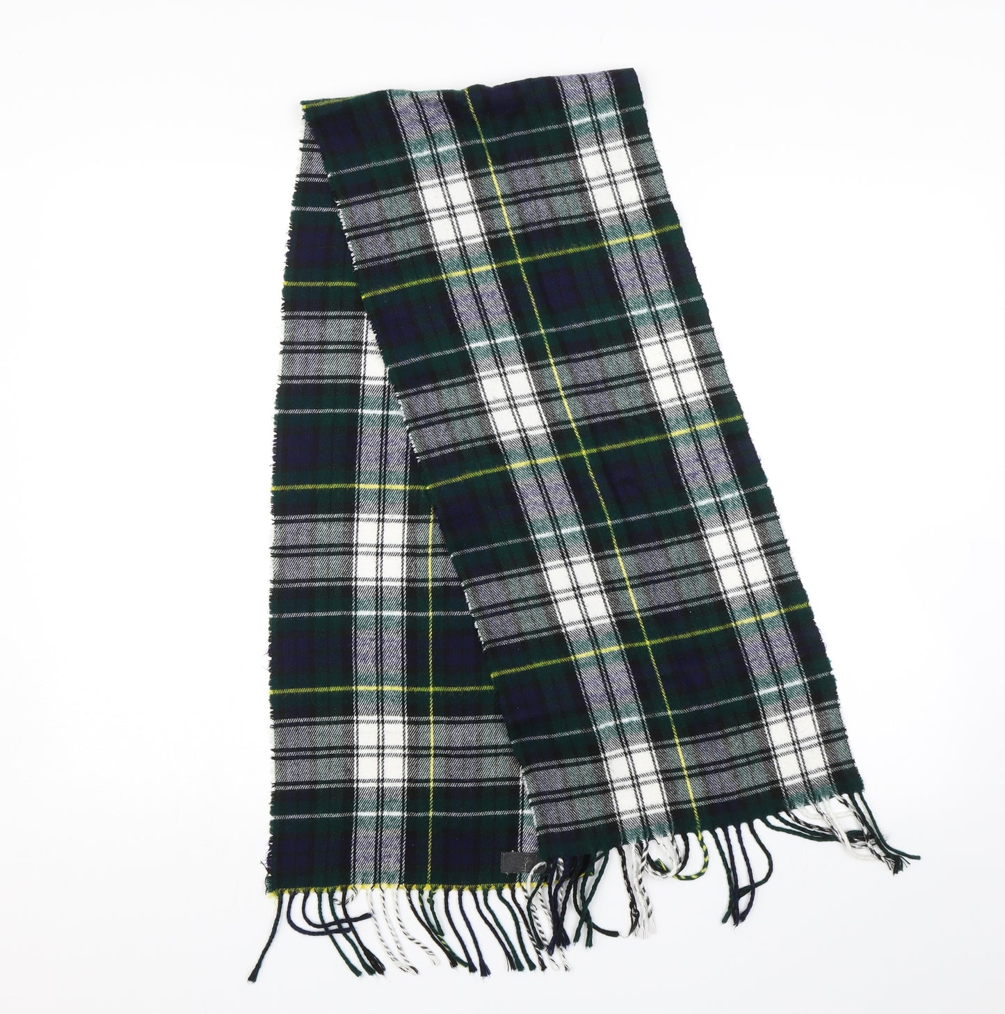 Preworn Unisex Green Plaid Scarf