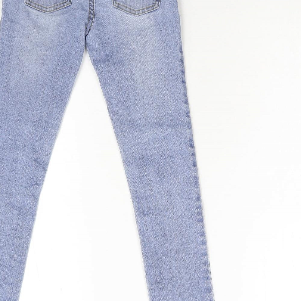 FOREVER 21 Girls Blue Denim Skinny Jeans Size 7 Years