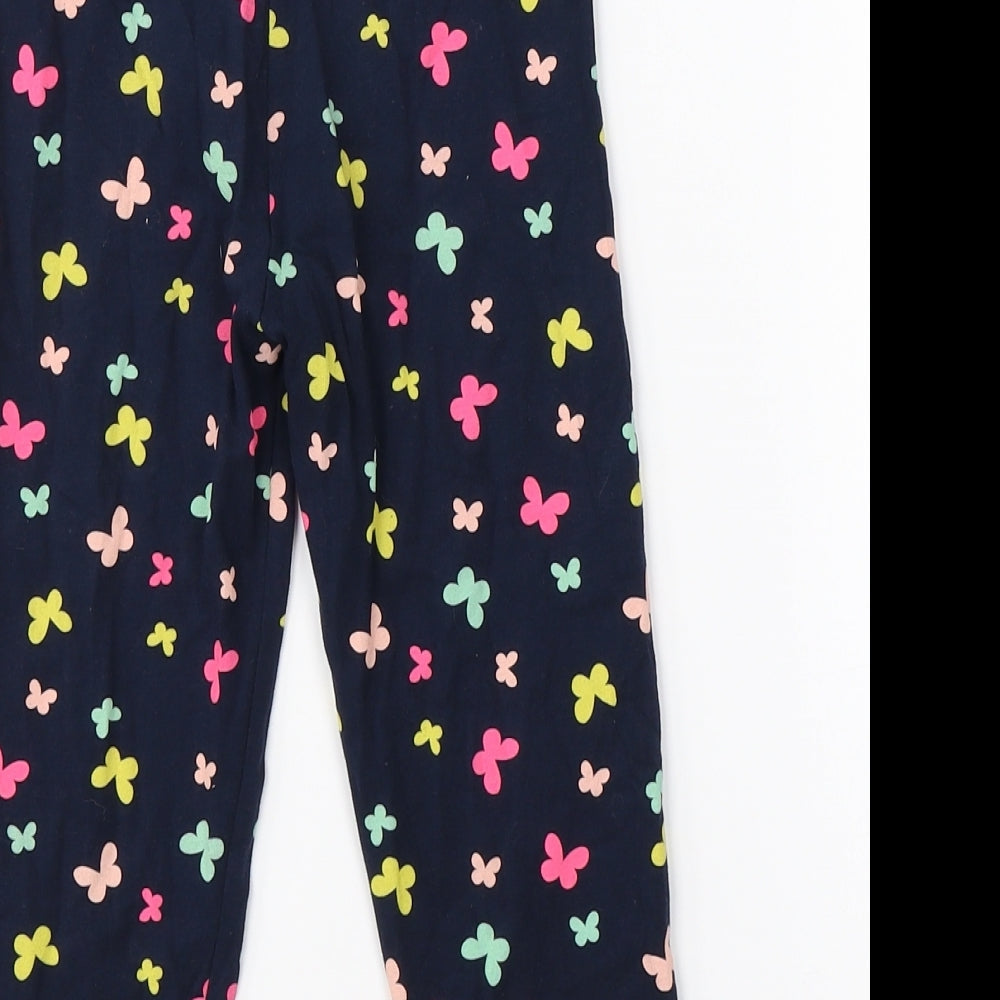H&M Girls Blue Jogger Trousers Size 9 Months