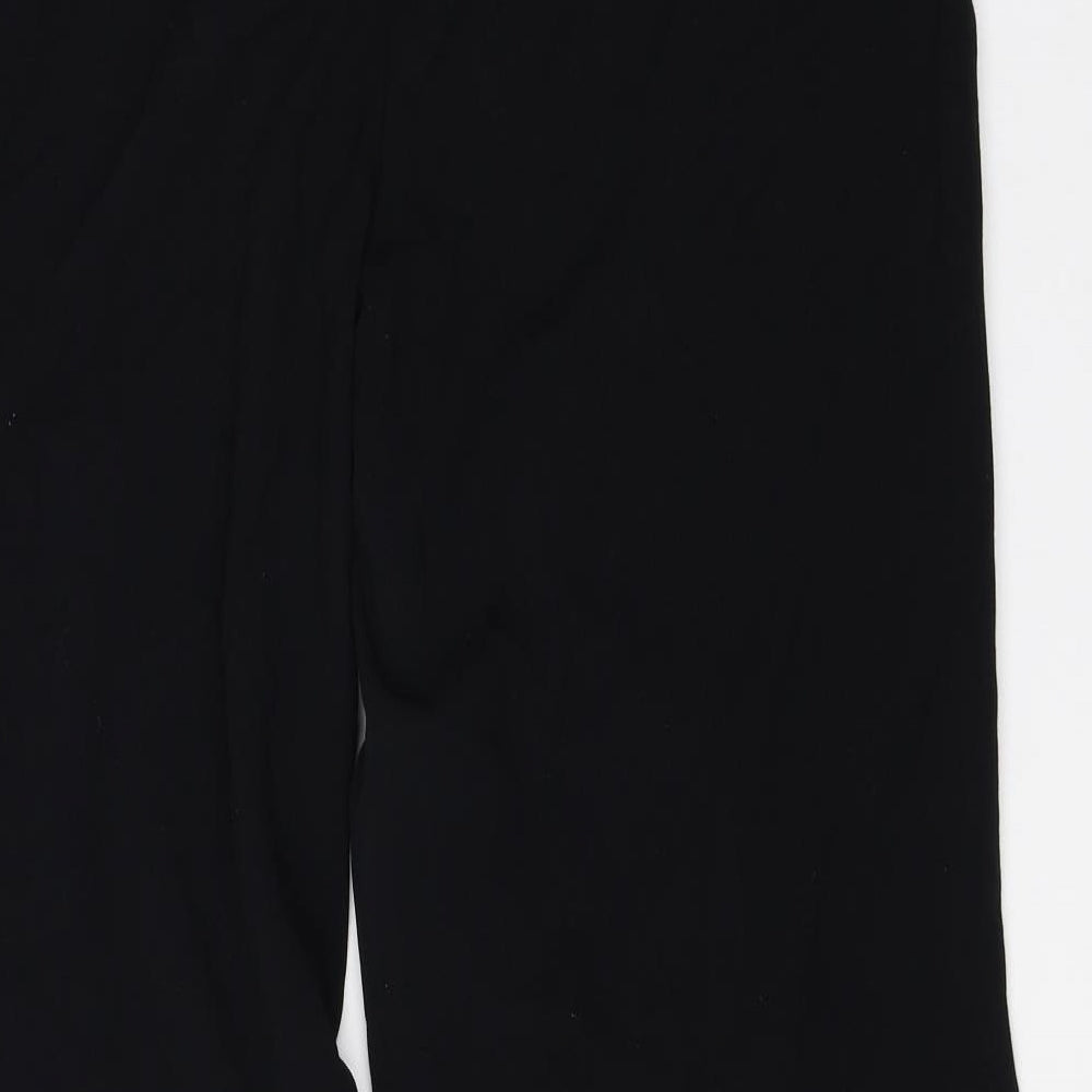 Preworn Womens Black Trousers Size 40 in L28 in